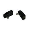 USB A 2 Female to right Angle 90° Mini B 5 pin Adapter